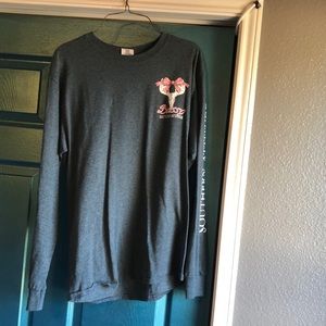 Southern Attitude Cow Skull Long Sleeved Shirt